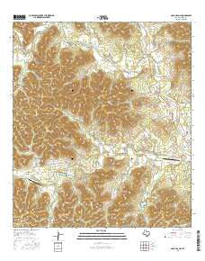 A Bar A Ranch Texas Current topographic map, 1:24000 scale, 7.5 X 7.5 Minute, Year 2016