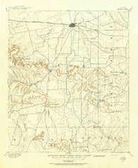 Abilene Texas Historical topographic map, 1:125000 scale, 30 X 30 Minute, Year 1890