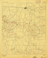 Abilene Texas Historical topographic map, 1:125000 scale, 30 X 30 Minute, Year 1892
