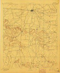 Abilene Texas Historical topographic map, 1:125000 scale, 30 X 30 Minute, Year 1892