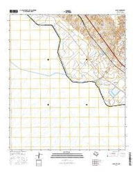 Acala Texas Current topographic map, 1:24000 scale, 7.5 X 7.5 Minute, Year 2016