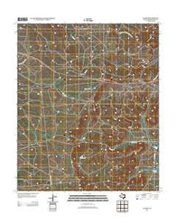 Acampo Texas Historical topographic map, 1:24000 scale, 7.5 X 7.5 Minute, Year 2012