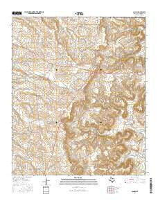 Acampo Texas Current topographic map, 1:24000 scale, 7.5 X 7.5 Minute, Year 2016