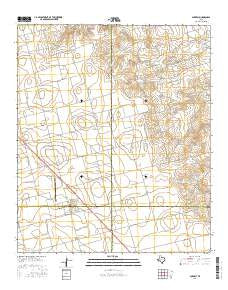 Ackerly Texas Current topographic map, 1:24000 scale, 7.5 X 7.5 Minute, Year 2016