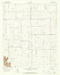Acuff Texas Historical topographic map, 1:24000 scale, 7.5 X 7.5 Minute, Year 1965