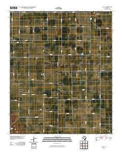 Acuff Texas Historical topographic map, 1:24000 scale, 7.5 X 7.5 Minute, Year 2010