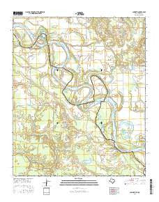 Acworth Texas Current topographic map, 1:24000 scale, 7.5 X 7.5 Minute, Year 2016