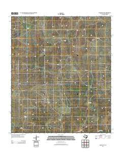 Adams NW Texas Historical topographic map, 1:24000 scale, 7.5 X 7.5 Minute, Year 2012