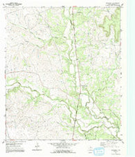 Adamsville Texas Historical topographic map, 1:24000 scale, 7.5 X 7.5 Minute, Year 1954