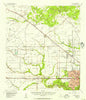 Addicks Texas Historical topographic map, 1:62500 scale, 15 X 15 Minute, Year 1955