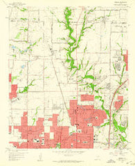 Addison Texas Historical topographic map, 1:24000 scale, 7.5 X 7.5 Minute, Year 1959