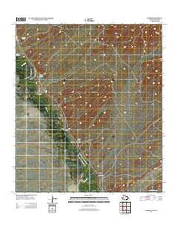 Adobes Texas Historical topographic map, 1:24000 scale, 7.5 X 7.5 Minute, Year 2012