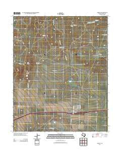 Adrian Texas Historical topographic map, 1:24000 scale, 7.5 X 7.5 Minute, Year 2012