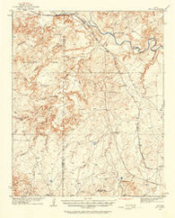 Ady Texas Historical topographic map, 1:62500 scale, 15 X 15 Minute, Year 1934