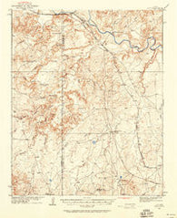 Ady Texas Historical topographic map, 1:62500 scale, 15 X 15 Minute, Year 1934