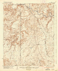 Ady Texas Historical topographic map, 1:62500 scale, 15 X 15 Minute, Year 1936