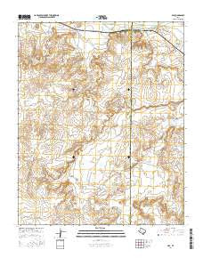 Ady Texas Current topographic map, 1:24000 scale, 7.5 X 7.5 Minute, Year 2016