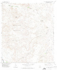 Agua Adentro Mountain Texas Historical topographic map, 1:24000 scale, 7.5 X 7.5 Minute, Year 1971