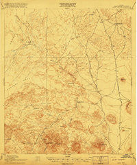 Agua Fria Texas Historical topographic map, 1:62500 scale, 15 X 15 Minute, Year 1917