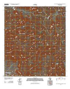 Agua Adentro Mountain Texas Historical topographic map, 1:24000 scale, 7.5 X 7.5 Minute, Year 2010