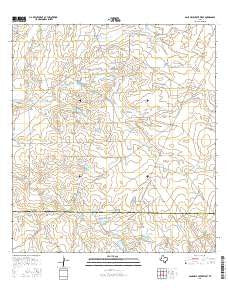 Agua Azul Creek West Texas Current topographic map, 1:24000 scale, 7.5 X 7.5 Minute, Year 2016