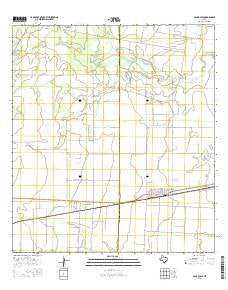 Agua Dulce Texas Current topographic map, 1:24000 scale, 7.5 X 7.5 Minute, Year 2016