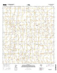 Agua Nueva Texas Current topographic map, 1:24000 scale, 7.5 X 7.5 Minute, Year 2016