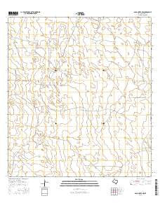 Agua Nueva NW Texas Current topographic map, 1:24000 scale, 7.5 X 7.5 Minute, Year 2016