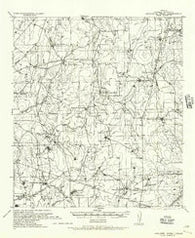 Aguilete Creek Texas Historical topographic map, 1:62500 scale, 15 X 15 Minute, Year 1937