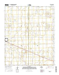Aiken Texas Current topographic map, 1:24000 scale, 7.5 X 7.5 Minute, Year 2016