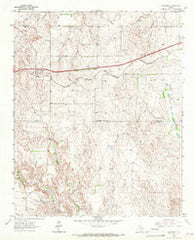 Alanreed Texas Historical topographic map, 1:24000 scale, 7.5 X 7.5 Minute, Year 1963