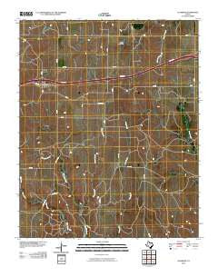Alanreed Texas Historical topographic map, 1:24000 scale, 7.5 X 7.5 Minute, Year 2010