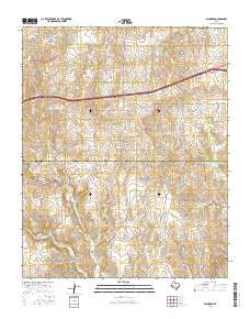 Alanreed Texas Current topographic map, 1:24000 scale, 7.5 X 7.5 Minute, Year 2016
