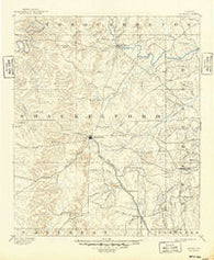 Albany Texas Historical topographic map, 1:125000 scale, 30 X 30 Minute, Year 1893