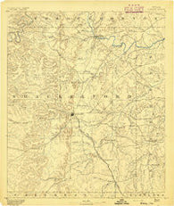 Albany Texas Historical topographic map, 1:125000 scale, 30 X 30 Minute, Year 1892
