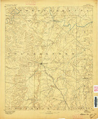 Albany Texas Historical topographic map, 1:125000 scale, 30 X 30 Minute, Year 1893