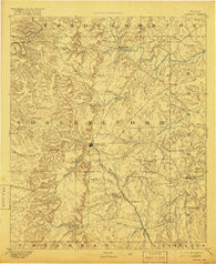 Albany Texas Historical topographic map, 1:125000 scale, 30 X 30 Minute, Year 1893
