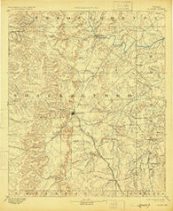 Albany Texas Historical topographic map, 1:125000 scale, 30 X 30 Minute, Year 1893