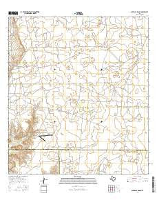 Albercas Ranch Texas Current topographic map, 1:24000 scale, 7.5 X 7.5 Minute, Year 2016