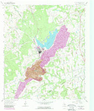 Alcoa Lake Texas Historical topographic map, 1:24000 scale, 7.5 X 7.5 Minute, Year 1963