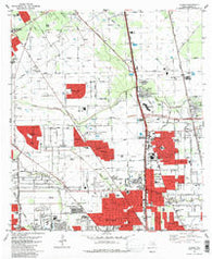 Aldine Texas Historical topographic map, 1:24000 scale, 7.5 X 7.5 Minute, Year 1982