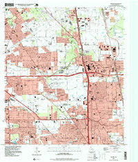 Aldine Texas Historical topographic map, 1:24000 scale, 7.5 X 7.5 Minute, Year 1995