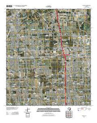 Aldine Texas Historical topographic map, 1:24000 scale, 7.5 X 7.5 Minute, Year 2010