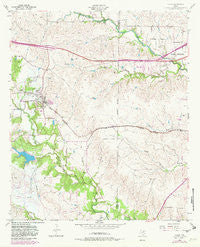 Aledo Texas Historical topographic map, 1:24000 scale, 7.5 X 7.5 Minute, Year 1955