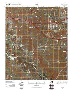 Aledo Texas Historical topographic map, 1:24000 scale, 7.5 X 7.5 Minute, Year 2010