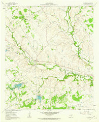 Alexander Texas Historical topographic map, 1:24000 scale, 7.5 X 7.5 Minute, Year 1961