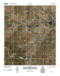 Algerita Texas Historical topographic map, 1:24000 scale, 7.5 X 7.5 Minute, Year 2010