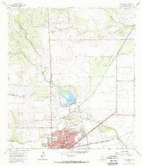 Alice North Texas Historical topographic map, 1:24000 scale, 7.5 X 7.5 Minute, Year 1963