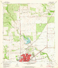 Alice North Texas Historical topographic map, 1:24000 scale, 7.5 X 7.5 Minute, Year 1963