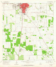 Alice South Texas Historical topographic map, 1:24000 scale, 7.5 X 7.5 Minute, Year 1963